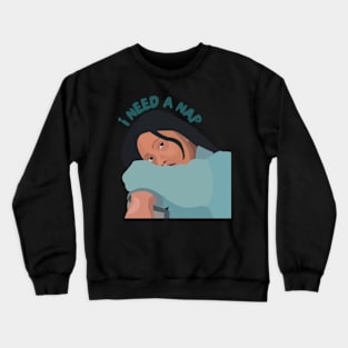 most likely to take a nap Sticker Crewneck Sweatshirt